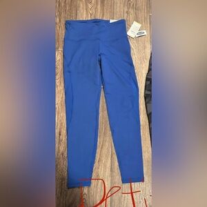 Womens blue athletic leggings